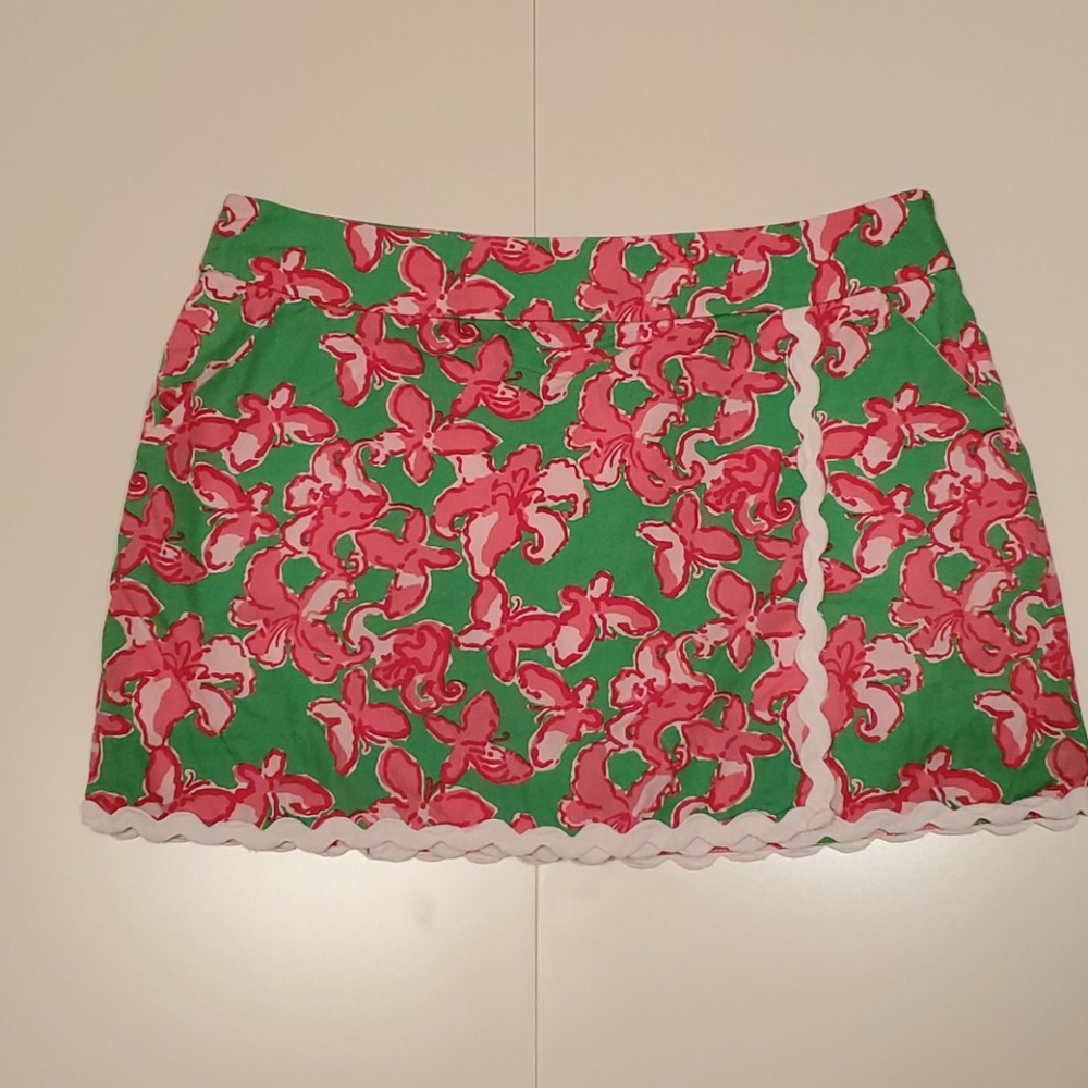 Lilly Pulitzer Pink Butterfly Skort Size 4